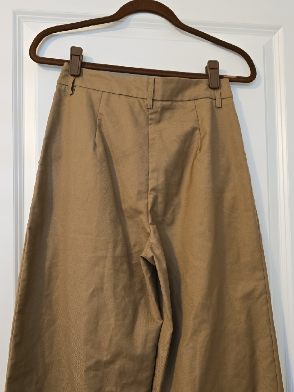 Commense Wide-Leg High Waist Pants in Tan. Size XS NWT - Picture 12 of 16
